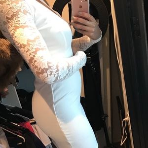 Never worn white bridal mini dress